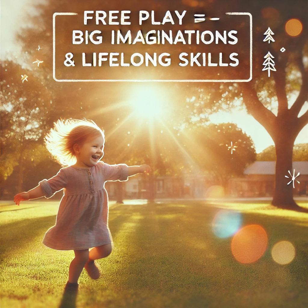 a girl enjoying free play